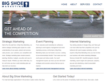 Tablet Screenshot of bigshoemarketing.com